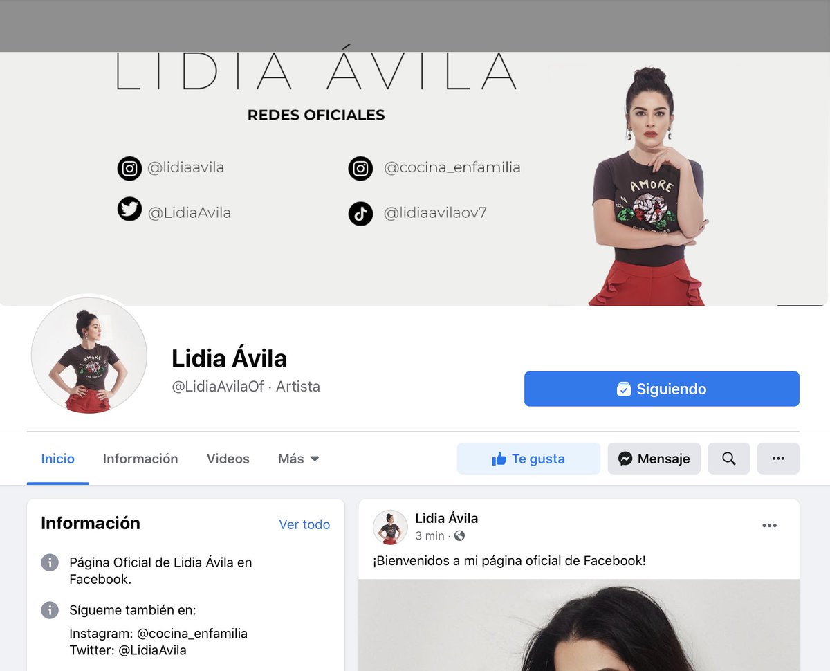 Hola, hola! Les comparto que ya tengo página OFICIAL en Facebook para que podamos tener más contacto. Espero leerlos por allá 😉

🖥 facebook.com/LidiaAvilaOf