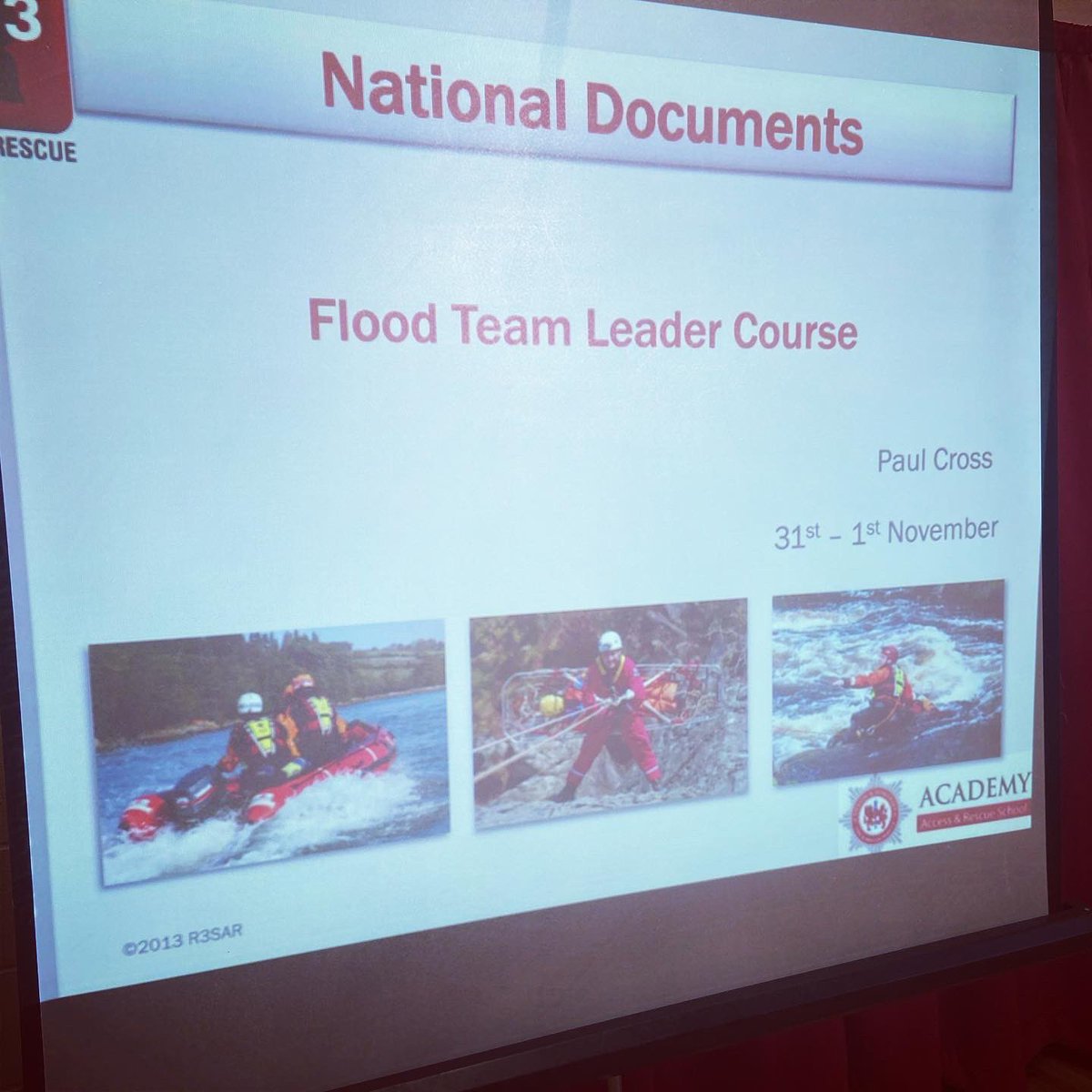 WATER &amp; FLOOD TEAM LEADERS

This weekend 10 of our Water Team members undertook the @Rescue3europe Water &amp; Flood Team Leaders course. Taught by <a href="/R3SAR/">R3 SAR</a>  the course has trained experienced members to lead flood rescue teams in local and national flooding incidents. 

Well done !