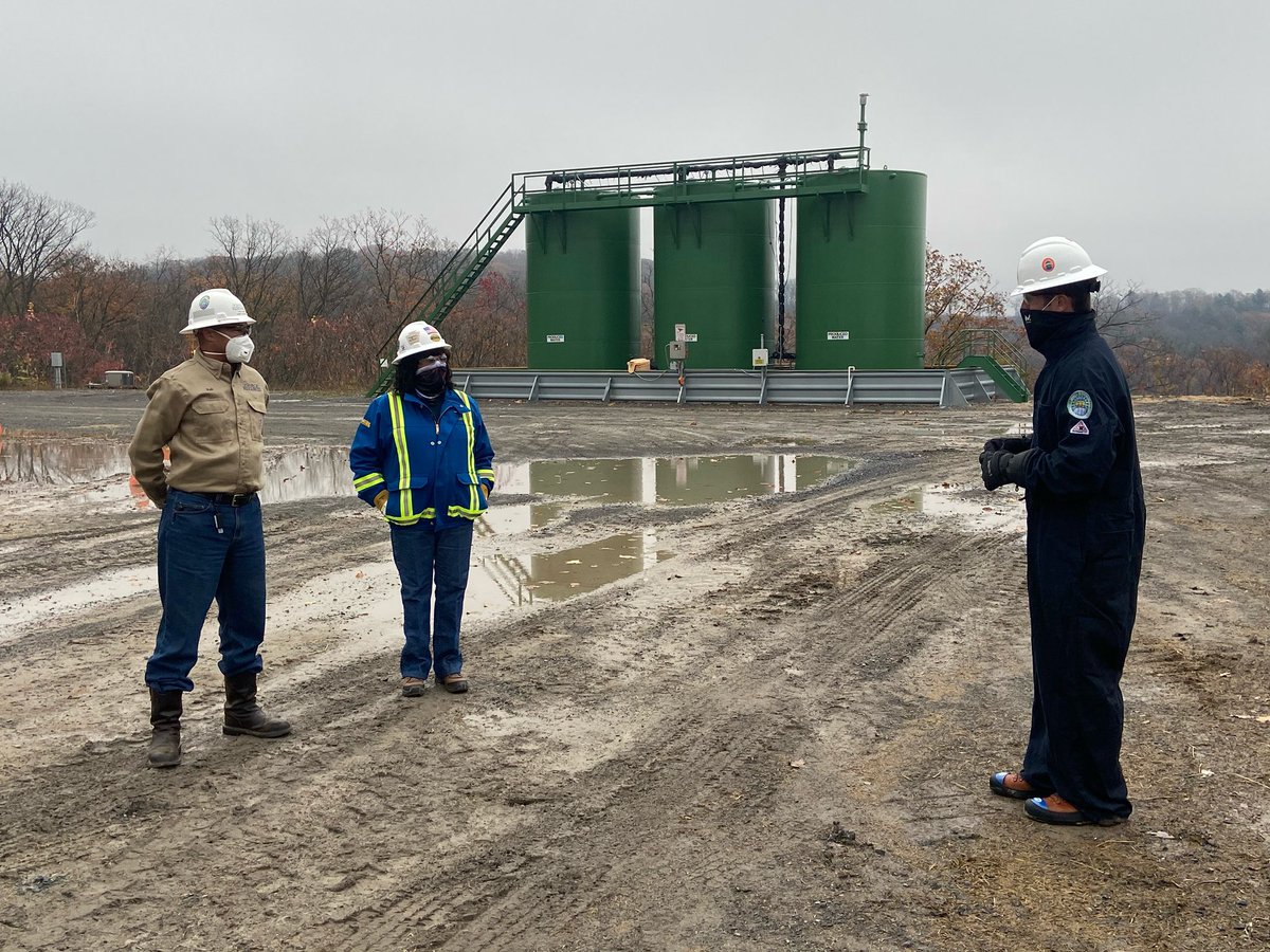 We’re visiting with Seneca Resources today in the mountains outside Williamsport, PA to talk about fracking jobs. The company says their average salary is $90,000. #Fracking #Election2020