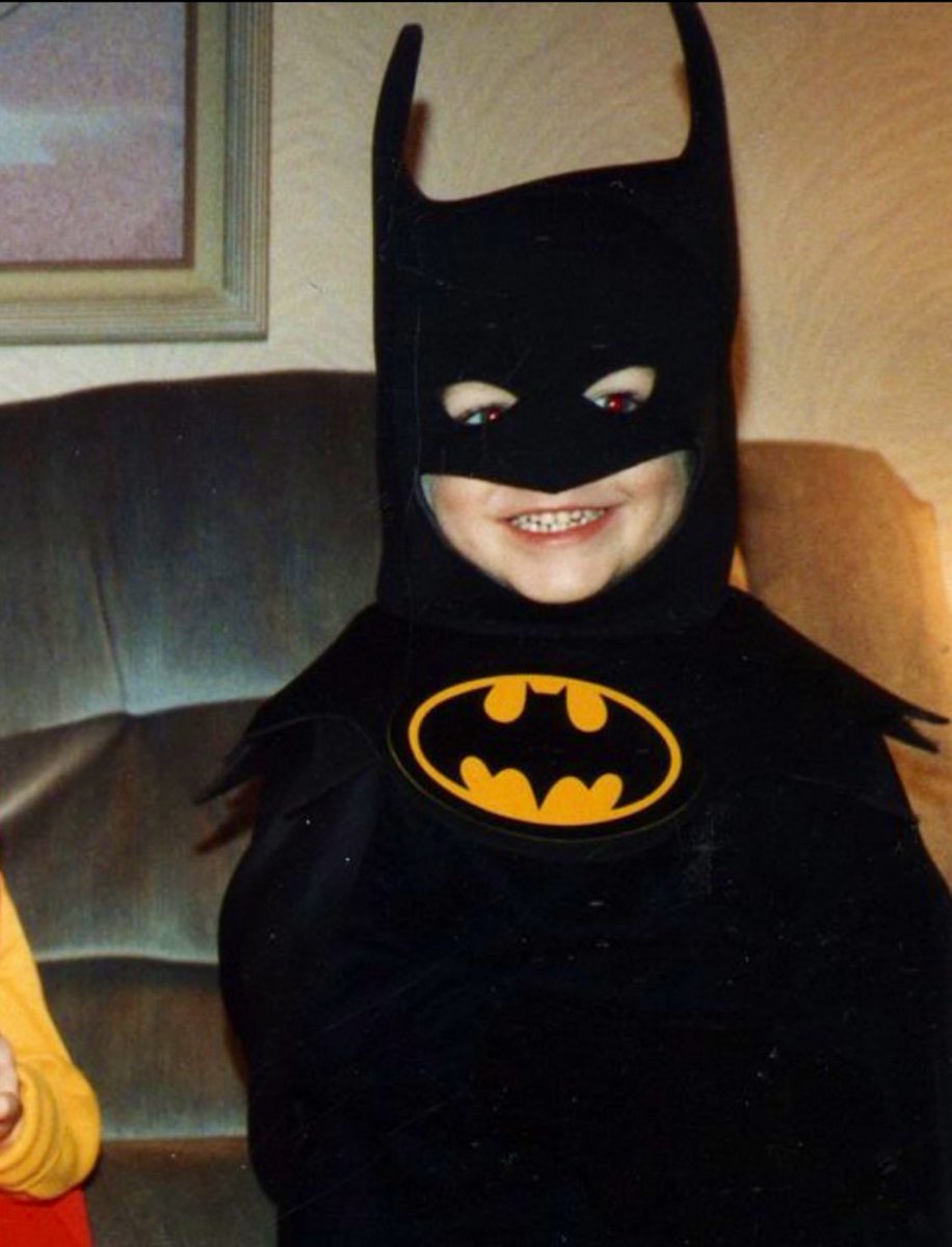 day 84 of nhlers as puppies: (day late but) tiny puppy and tiny kaner in batman costumes 