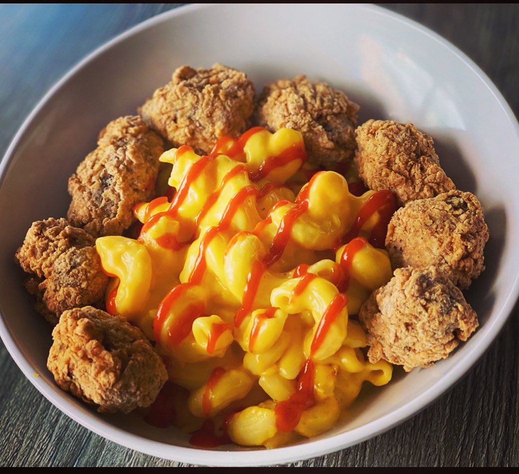 Krave Burger (@kraveburger) on Twitter photo Chicken fried burger bites with Mac n cheese & spicy ketchup.
Part of <a href="/TheCuratedGuide/">The Curated Guide</a> comfort food festival. Chicken fried burger bites with Mac n cheese & spicy ketchup.
Part of <a href="/TheCuratedGuide/">The Curated Guide</a> comfort food festival.
