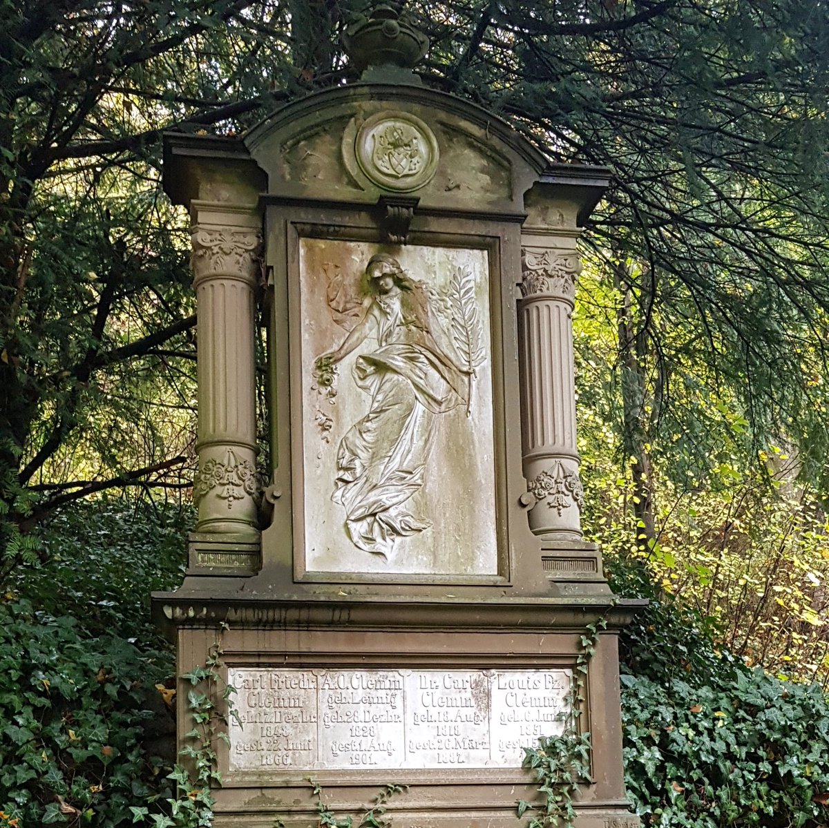 Just a bit along from Bunsen are two of the chemists who helped with a local company known as the Badische Anilin und Soda Fabrik. These days that company goes by its initials BASF.