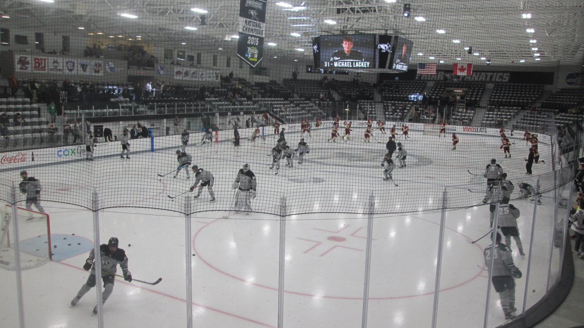 33. Schneider Arena, Providence, RI. Home of  @FriarsHockey. The Friars moved on-campus in the 70s when the basketball team moved off campus with the building of the Providence Civic Center. Recent renovations have significantly modernized this sleepy old rink.