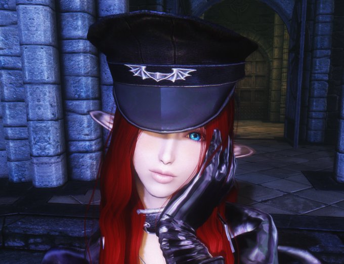 当時のSkyrimのSSです、フィオレっぽい赤髪のお姉さんやら、S気の強いお姉さんだったり、破廉恥忍者さんなどなど 