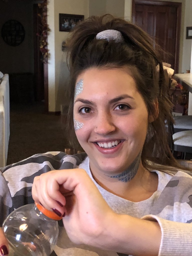 brady_tanck's tweet photo. I asked why she went as Mike Tyson for Halloween... she was actually a mermaid https://t.co/UmhqjHx4tJ