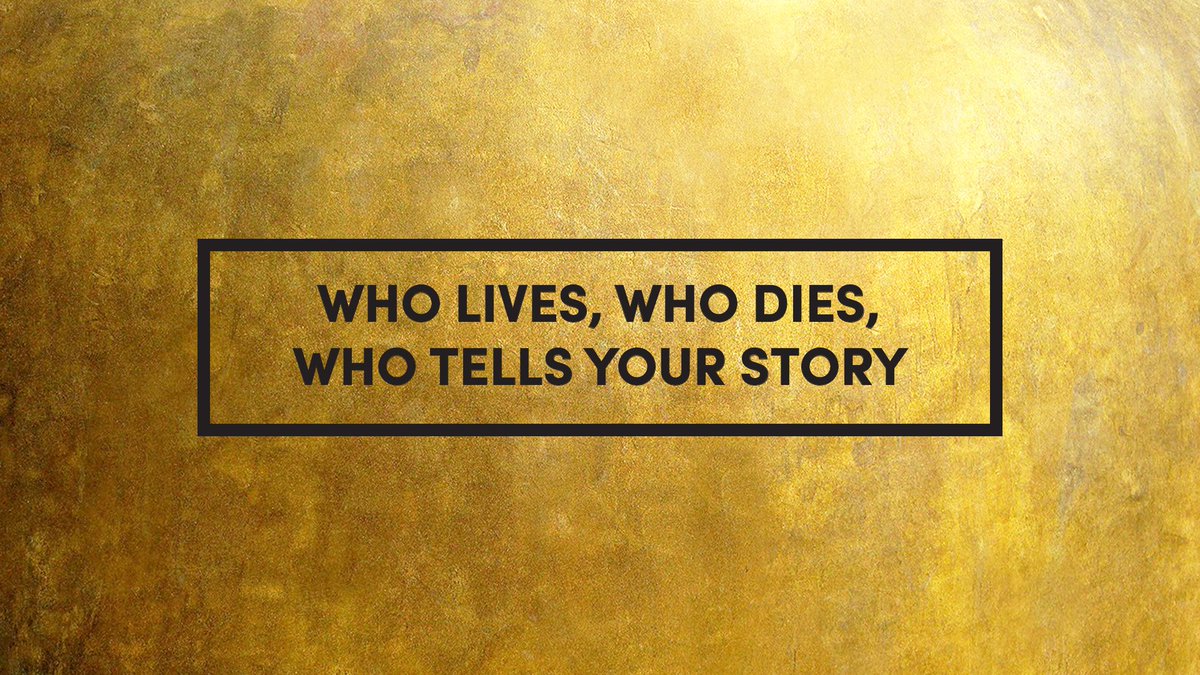 The question in Hamilton's finale is: "Who lives, who dies, and who tells your story?"It's meant to remind us to be the authors of our own stories by living life like we're constantly running out of time ... because we are.