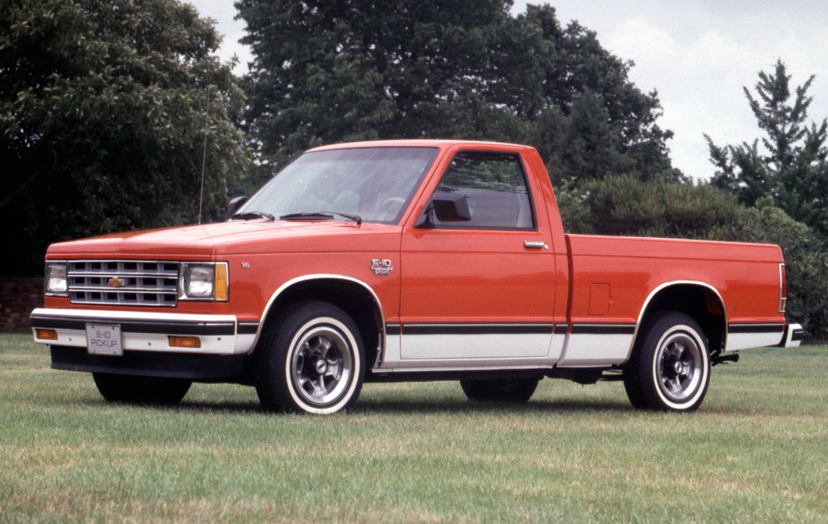 The truck has a custom designed body, but the chassis and engine were based on the 1982 Chevrolet S-10 pickup. The old 'Iron Duke' 4-cyl mostly averages 10 mpg.