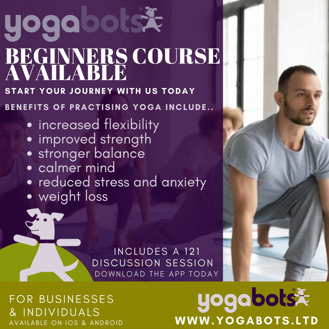 BotsYoga's tweet image. yogabots.ltd #BeginnersCourse  #Beginners #Yogajourney #fitness #meditation #yogapractice #yogainspiration #love#yogalife  #yogateacher #mindfulness#workout #gym #motivation #health #wellness  #healthylifestyle #yogachallenge #fitnessmotivation #healing
