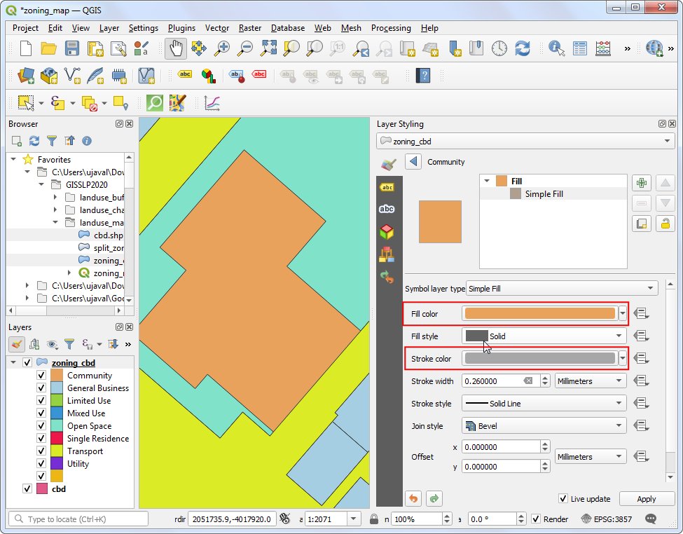 Lab3 takes Zoning data from the City of Cape Town and uses  #QGIS Categorized Symbology and Print Layout to create a zoning map of the Cape Town CBD area. Students are encouraged to go beyond the lab instructions and use their creativity and research ideas to improve the map.
