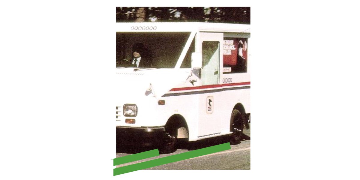 The front and rear wheels don't follow the same line. They are right-hand drive vehicles with poor rearward visibility, so designers tried to reduce reverse maneuvers by moving the front wheels inboard, creating a tighter turning radius