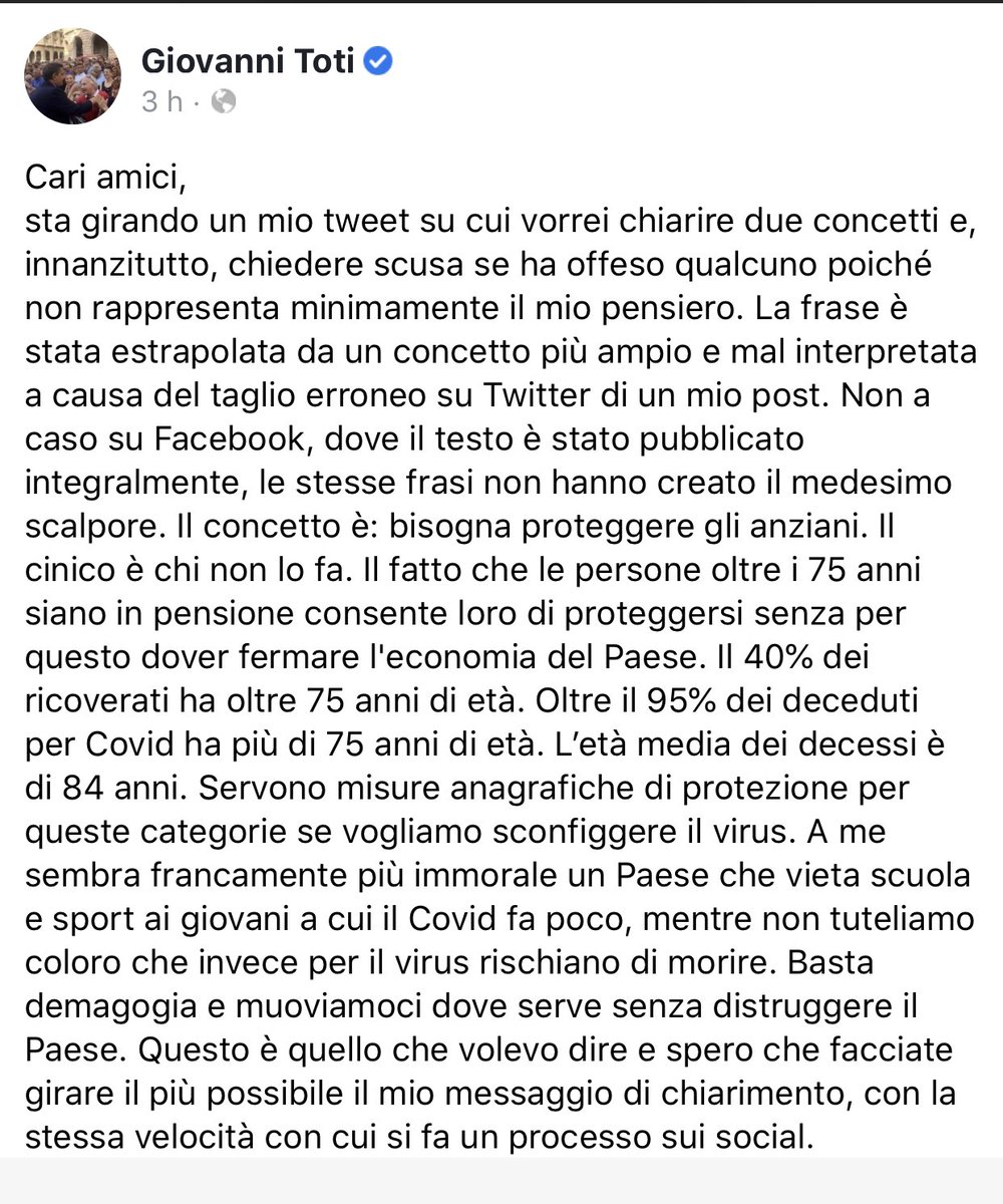 _StudioSUM_'s tweet photo. La cosa più importante che insegna la questione del tweet di #GiovanniToti è che non bisogna mai affidarsi ad un #SMM che non sia competente, attento e consapevole. Non è solo una svista ma un danno reputazionale immenso; un professionista serio questi errori non li commette! https://t.co/AltA6BQLCk