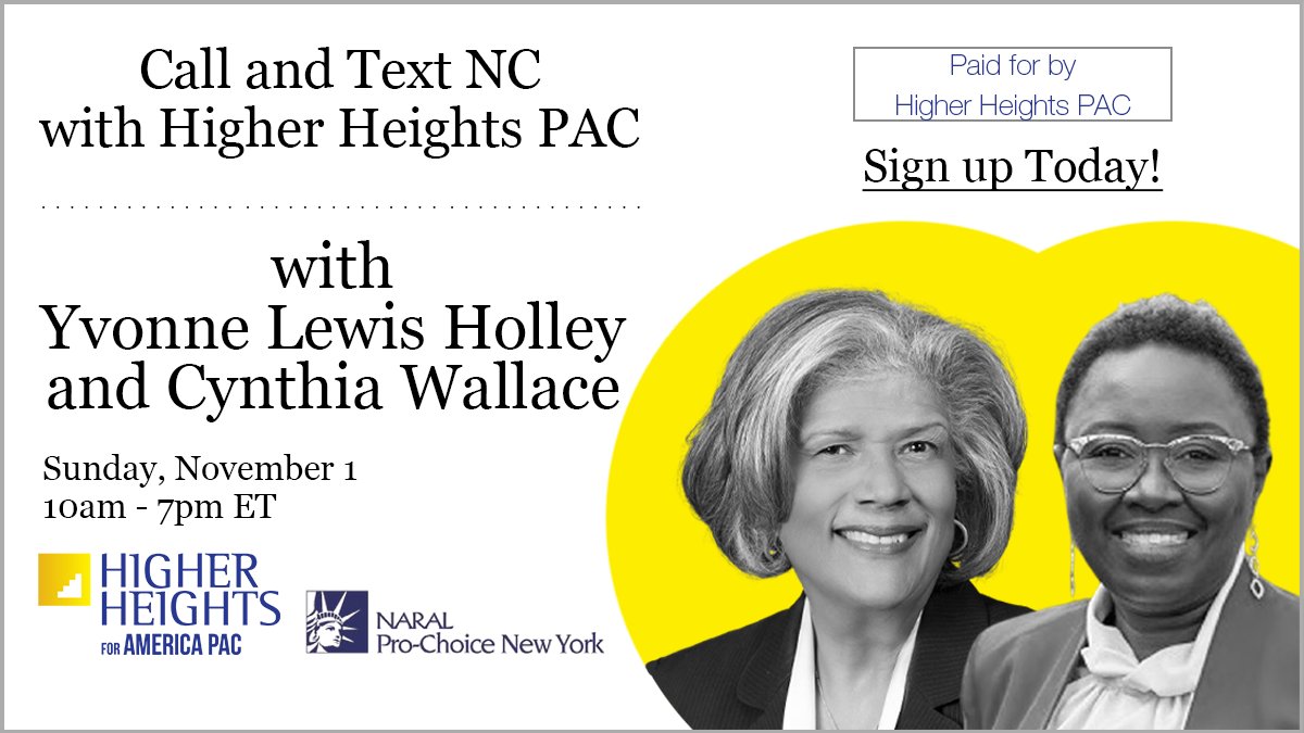 We are already calling voters today - we are in the final stretch and every minute counts! Join us today to phonebank for @WallaceCongress and <a href="/yvonnelholley/">Yvonne Lewis Holley</a>! You have until 7pm ET - bit.ly/3jKRl1v