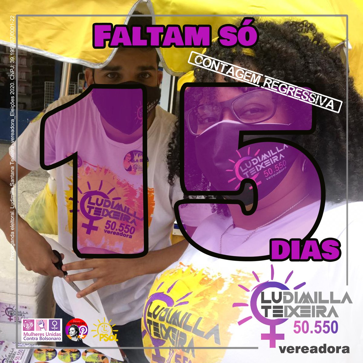 ludimillateixe's tweet photo. AGORA É CONTAGEM REGRESSIVA, MINHA GENTE!!!
VEM COMIGO!
#ElaSim #EleNão #LudimillaVereadora #LuTe #Ludimilla50550 #Vote50550 https://t.co/6rE5G9Am1D