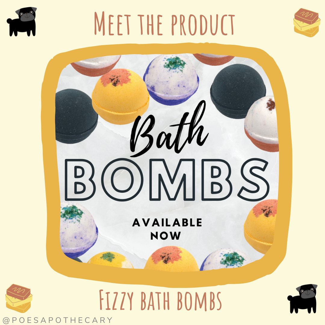 poesapothecary's tweet photo. New scents available now. 
Bath bombs and bar soaps. 

Get yours today!

https://t.co/yFaSpARuzC 

#plantbased #barsoaps #batthbombs #SelfCareSunday https://t.co/f1kawkqdaH