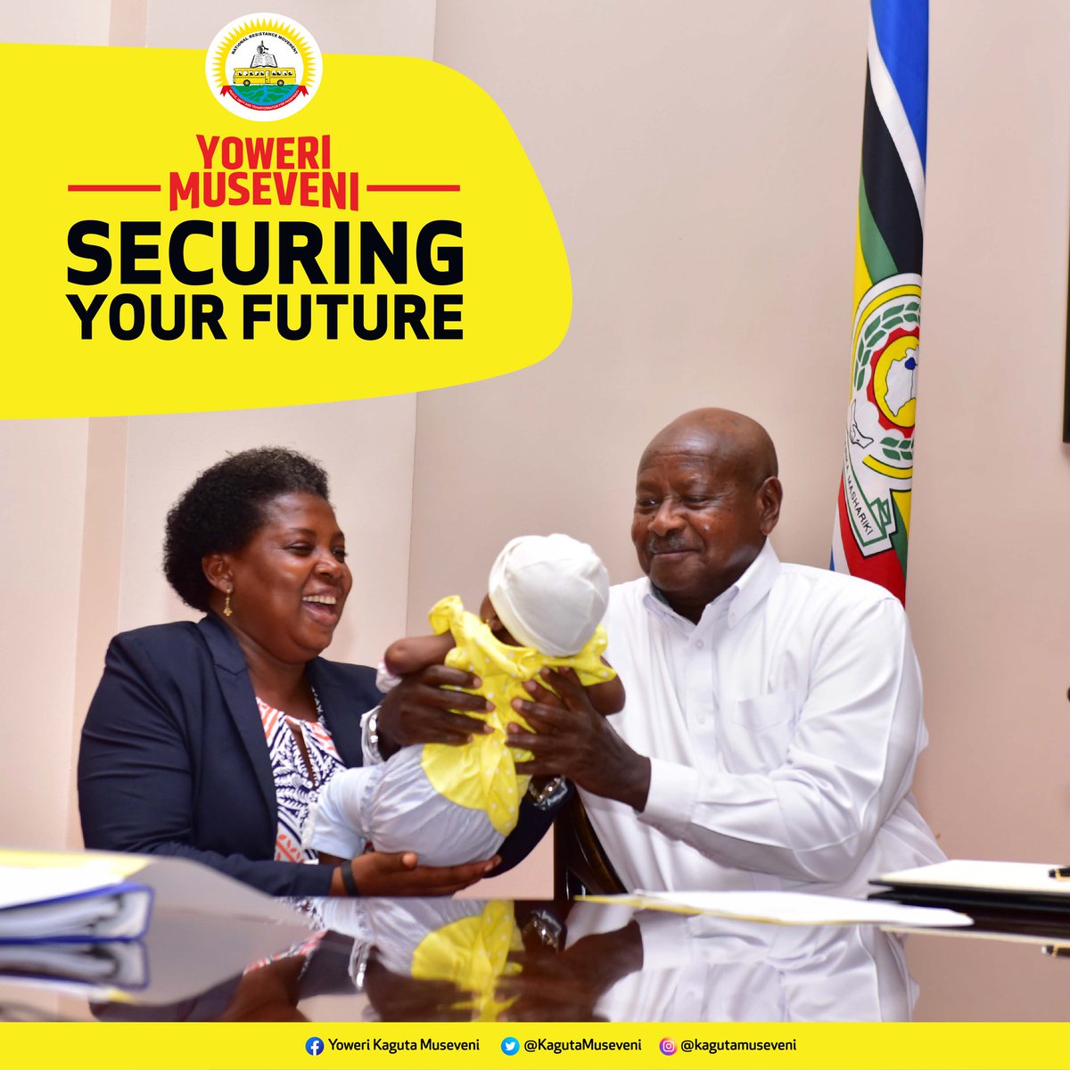 NRMOnline's tweet photo. After nomination tomorrow the Chairman of the ruling Party @KagutaMuseveni will launch the @NRMOnline manifesto for 2021-2026, anchored on the theme #SecuringYourFuture. 

@nyamadon 
@OfwonoOpondo 
@RoseNamayanja 
@JustineLumumba 
@TodwongR https://t.co/BCrnTLGxNw