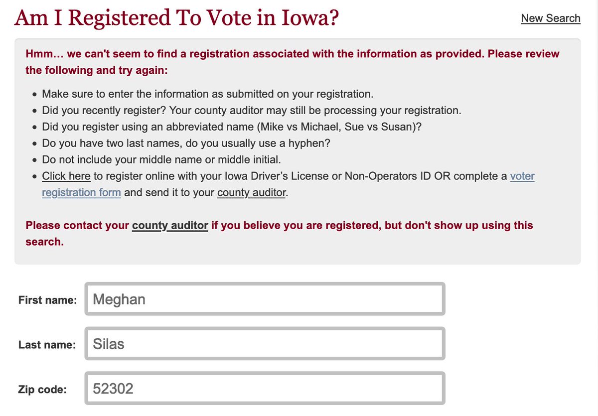 The person quoted does not appear to be a registered voter in Iowa, even though she told the paper she had already voted. Nor has any easily-findable social media presence.Sometimes folks' legal name different than what they go by, of course, but still seems odd.