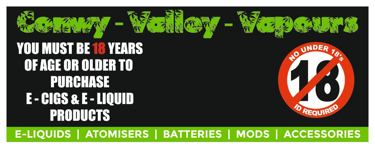 Order Online @ conwy-valley-vapours.co.uk

Email @ sales@conwy-valley-vapours.co.uk