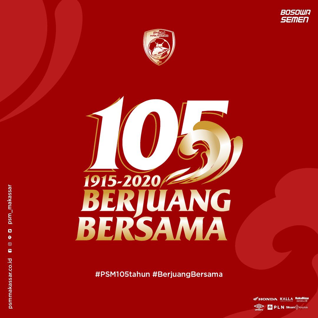 PSM_Makassar's tweet photo. Kami memulai tahun 2020 dengan gagah berani, sebagai salah satu wakil Indonesia di AFC Cup 2020 setelah sebelumnya berhasil menjadi juara Piala Indonesia 2019/2020.

105 Tahun PSM Makassar ❤️🇮🇩

#EwakoPSM #PSM105Tahun #BerjuangBersama https://t.co/z9meoBvm6w