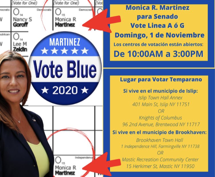 Let’s bring in the new month by exercising our right to vote early in the state of New York. Today, from 10:00AM to 3:00PM, early voting locations will be open to cast your ballot. I humbly ask for your support as you cast your ballots today. You can find me on Row A or Row G!