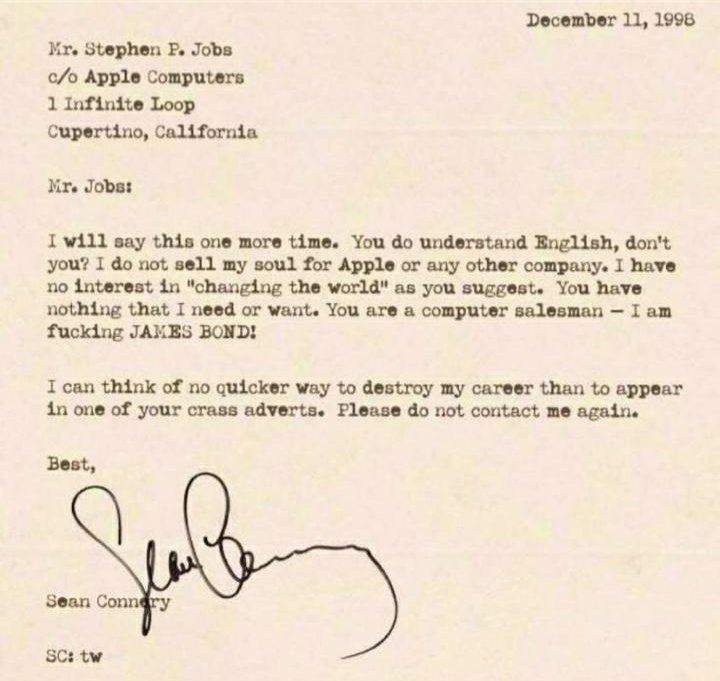 nikki_rafiki's tweet image. Please tell me this is authentic....
#SeanConnery, "I am fucking #JamesBond"