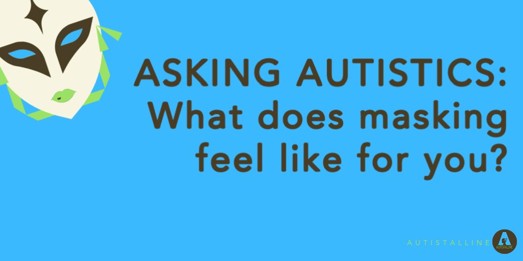 #AskingAutistics What does #autistic masking feel like for you? #autism #autismawareness #autismacceptance