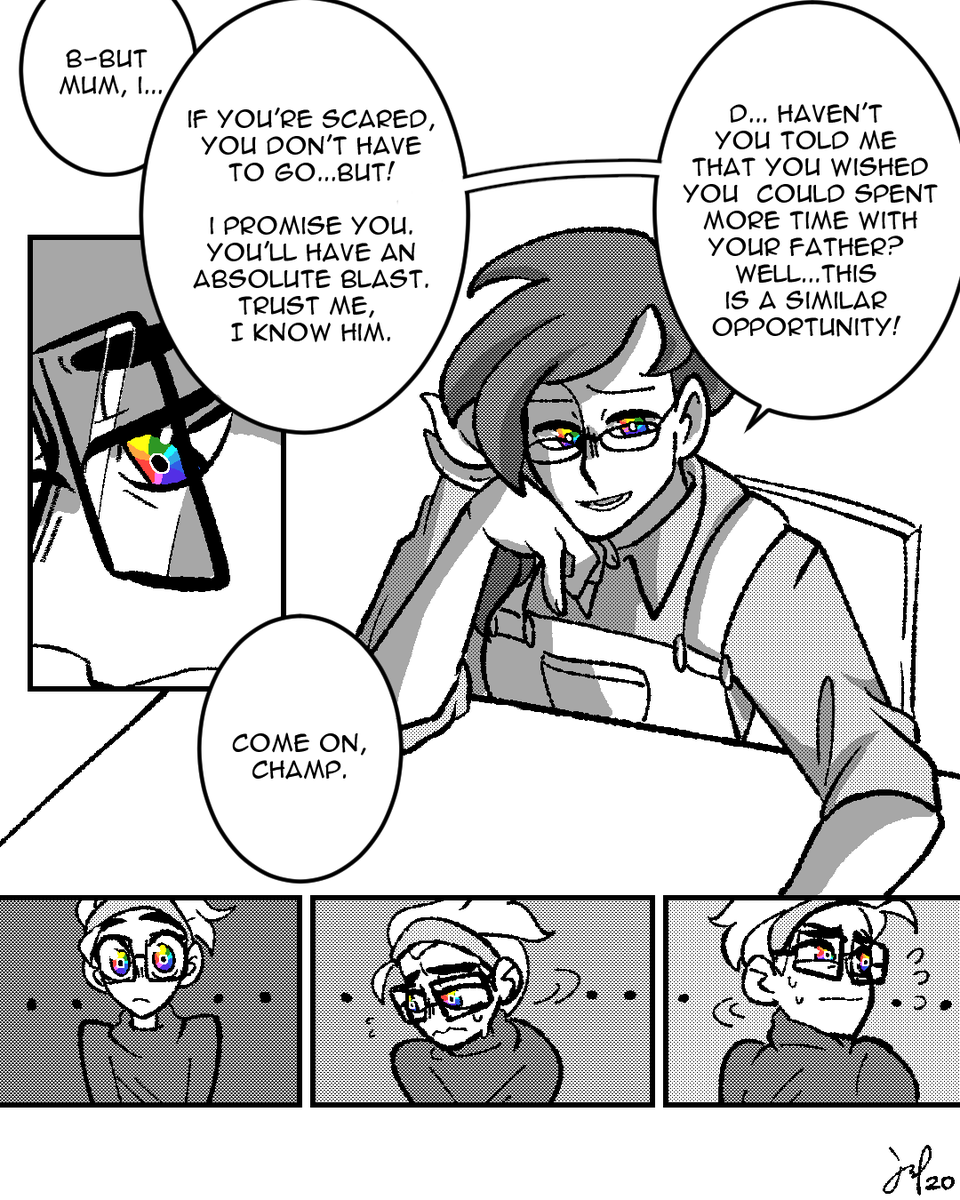 #CrownTundra comic feat. my trainersona, his mom, and his (canonically!) uncle peony :^DDD 