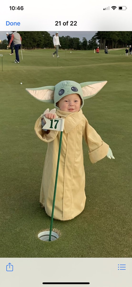 buddyharston's tweet photo. @DillonHougnon @ClayTravis Baby Yoda https://t.co/hQqQ8JZ448