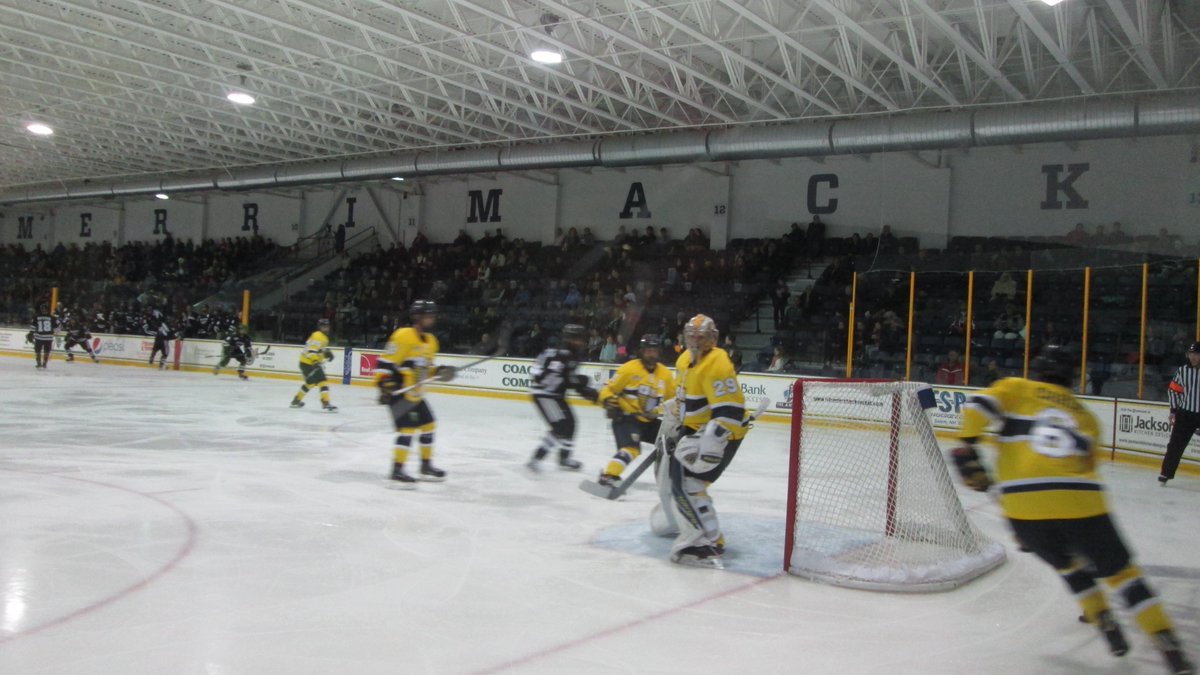 40. Lawler Arena, North Andover, MA. Home of  @Merrimack hockey. Merrimack is the smallest school in Hockey East, with an enrollment that could fit entirely within tiny Lawler Arena. This cozy rink gives the Warriors a great home ice advantage.