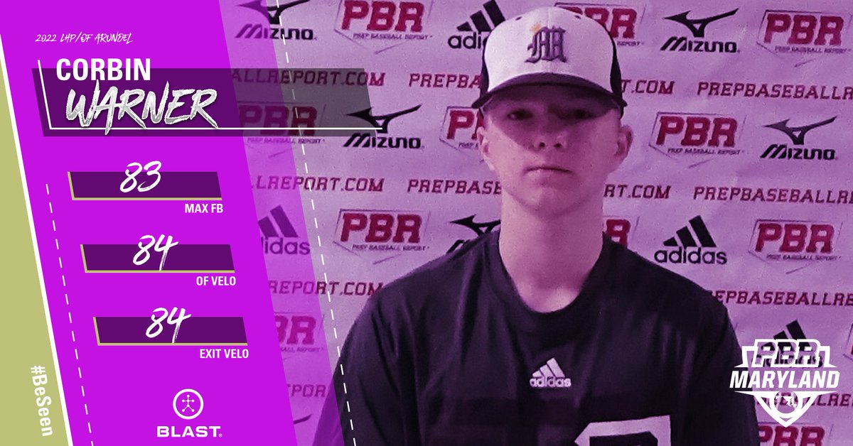 💥 Uncommitted 2022 Spotlight

'22 LHP/OF Corbin Warner @6Corbo of <a href="/AHSCatsBaseball/">Arundel Baseball</a> 

#3️⃣ on our updated Top 10 Uncommitted '22 Outfielders.

Strong command of his arsenal on the bump and a smooth line drive approach at the dish. 

Full Top 10 👇
zcu.io/pTwG
