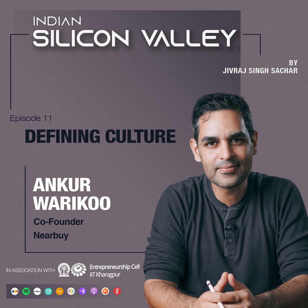 "Culture is the Oxygen for a Company. It is the behaviour in the absence of a Rulebook" @warikoo is simply amazing, and he's left me in awe with the sublime nature of his explanation of Culture.Indian Silicon Valley Podcast!E11 - Defining Culture w/Nearbuy's Ankur Warikoo!