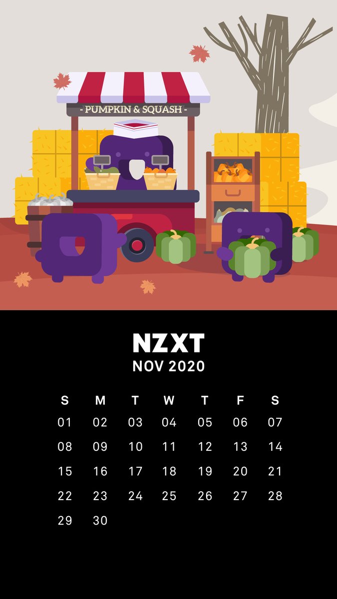 NZXT's tweet photo. Happy November from NZXT!

Retweet and use this as your wallpaper for a chance to win a gourdgeous prize! 🍂 https://t.co/6zo8G9O7Mb