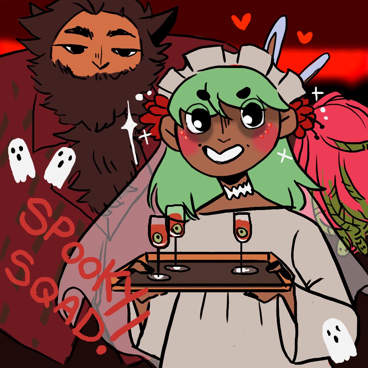 BreezeInnGame's tweet photo. no YOU slept till 3pm because the Halloween party was so good! Here's some pics from last night🔥🎃
I put so much colour correct on Zip's cheeks but their cute little blush is too strong😩❤️ https://t.co/EWDGawcvW5