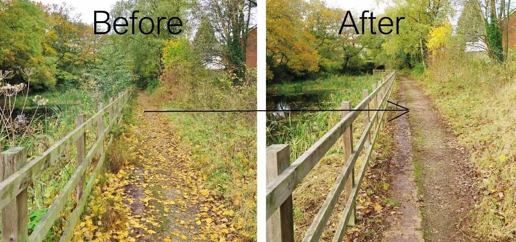 Lapal Canal Trust (@lapalcanaltrust) on Twitter photo Big thanks to <a href="/uobconservation/">UoB Conservation</a> for help this morning in removing the last year’s growth on the path and the canal route in Harborne Wharf. Nice to see the path clear of Brambles. One of the self-seeded trees along the canal route was rescued and replanted. Big thanks to <a href="/uobconservation/">UoB Conservation</a> for help this morning in removing the last year’s growth on the path and the canal route in Harborne Wharf. Nice to see the path clear of Brambles. One of the self-seeded trees along the canal route was rescued and replanted.
