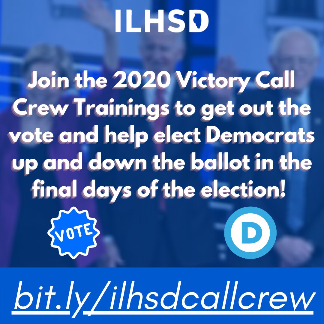 ILHSDems's tweet photo. Only 3 days left!!! Join the 2020 Victory Call Crew Trainings to get out the vote and elect Democrats up and down the ballot at https://t.co/fehTlRLUFu!!! https://t.co/e7G3qA3wB3