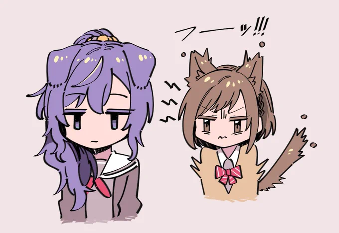 えにゃにゃんとわふゆさん(まふえな) 