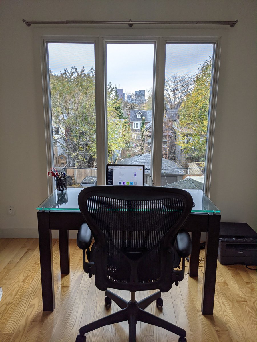 DanWorksInTech's tweet image. Moved into a new house Friday. One of the first tasks was making sure I'm ready for work tomorrow morning. As far as office views go, this one isn't bad.