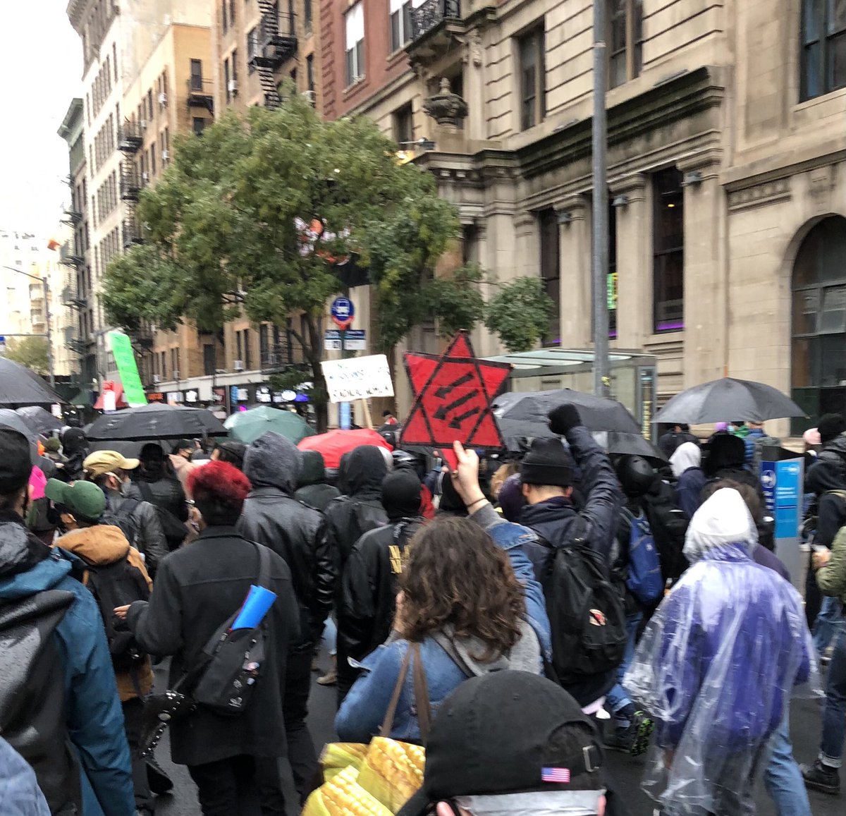 Anti fascist march in NYC. #Chelsea