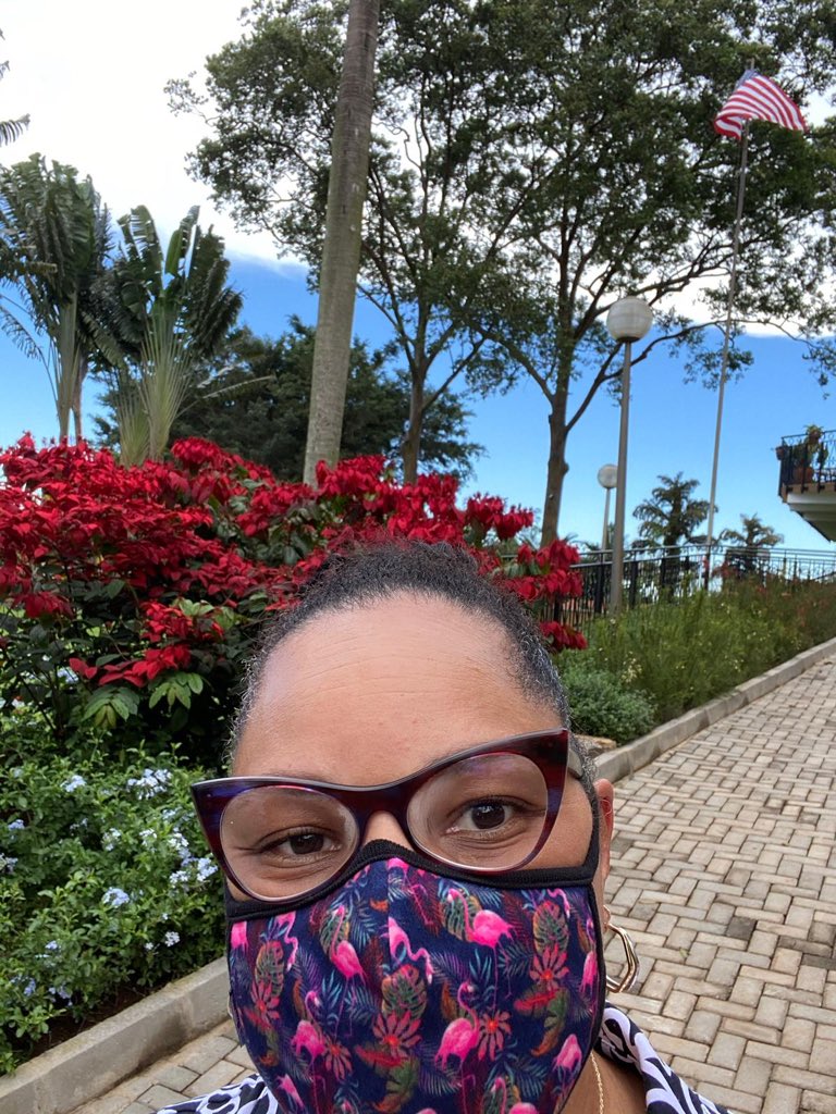 USAmbUganda's tweet photo. Hello Uganda, I am thrilled to be here. I look forward to getting to know Uganda &amp; building on the strong U.S.-Ugandan partnership. Starting a 14-day home quarantine now in line with #CDC &amp; local best practices. Can’t wait to meet you &amp; represent the U.S. to the people of Uganda! https://t.co/f0m2bhesPd