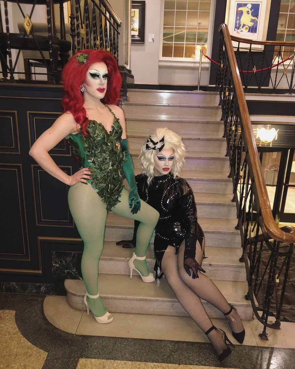 Are WE the villains of the season? 
@_TheRealLizAnya 
#dragqueens #supportlocaldrag #HappyHalloween2020 #catwoman #poisonivy