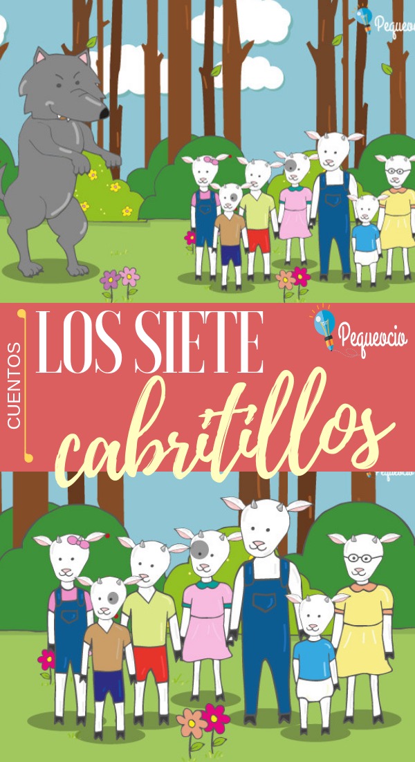 Marta_9919's tweet photo. "Los siete cabritillos"
 Cuando su madre se iba a la compra; les decía, que no abrieran la puerta si alguien desconocido llamaba. Pero el lobo, muy astuto fue a su casa y después de idear varias cosas para engañarles, pasó y se los comió excepto a uno. 
#laUValee @palabra_imagen https://t.co/LNvIB3Pj92