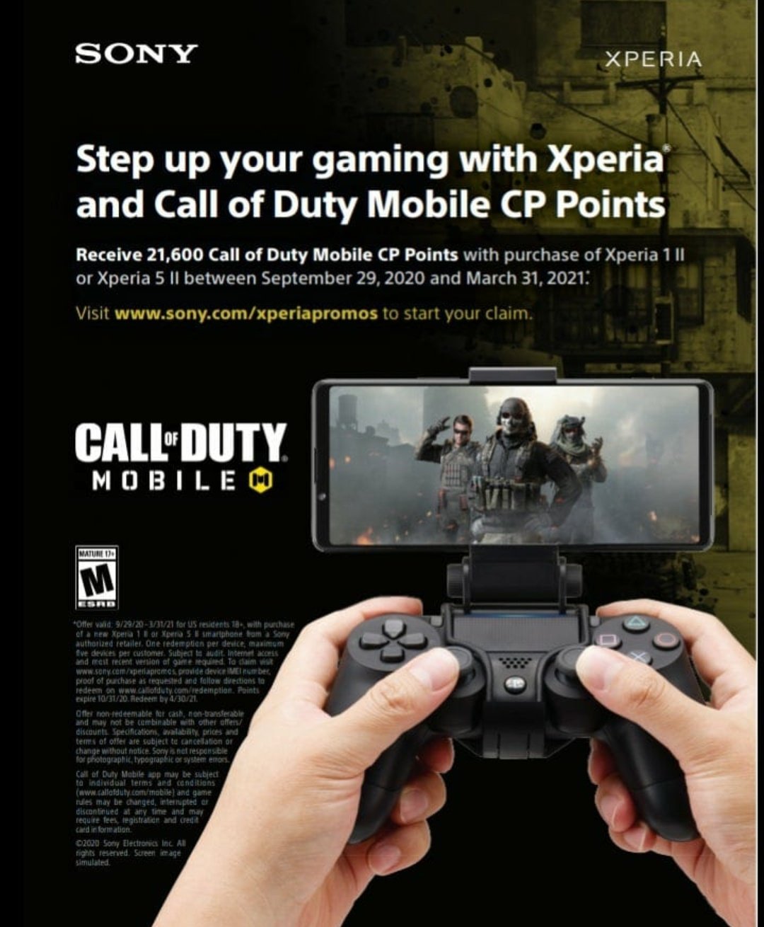 Call Of Duty Mobile S1 New Order If You Buy Sony Xperia 1 Or Xperia 5 Between September 29 To March 31 21 They Would Give 21 600 Cp Call Of Duty Mobile S1 New Order If You Buy Sony Xperia 1 Or Xperia 5 Between September 29 To March 31 21 They Would Give 21 600 Cp