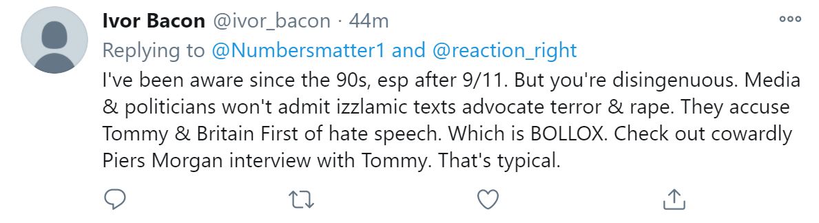  #medievaltwitter, it's been like 2 days since racist Brits were claiming they're "Anglo-Saxon". British [Welsh this time] person laying claim to "Celtic Anglo-Saxon Homeland" & spouting racist, Islamophobic garbage. Criticizing  #BLM &  #antifa while defending racist Tommy Robinson
