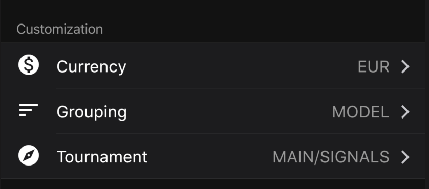 NumeraiPayouts's tweet photo. New release version 1.4.9 is available. 🚀

We've added the pending payouts of Numerai Signals.

Choose if you want to view the main Numerai tournament, Numerai Signals, or both! Note that you will only receive push notifications for the tournament(s) you selected. https://t.co/YkmiQ5Z9dE