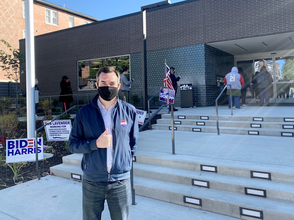 richfinneran's tweet photo. I cast my ballot yesterday. It was inspiring to see so many Missourians coming together to participate in the democratic process despite the many challenges we’ve faced this year.

Check in with a friend about their plan to vote today and make sure to get to the polls! https://t.co/dp9DiVALhA