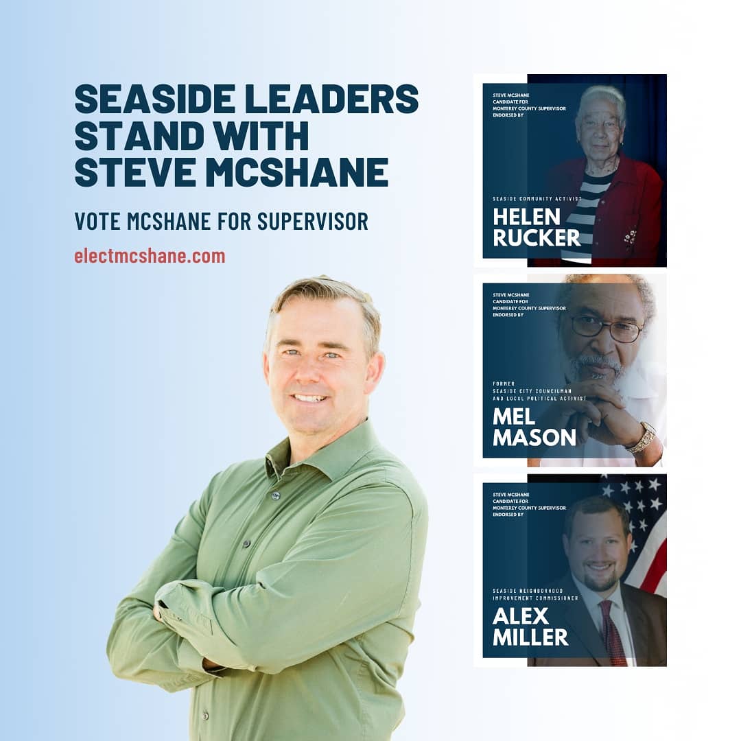 stevemcshane's tweet photo. Seaside leaders stand with Steve McShane! #electmcshane2020 #vote https://t.co/iienPhVEn3