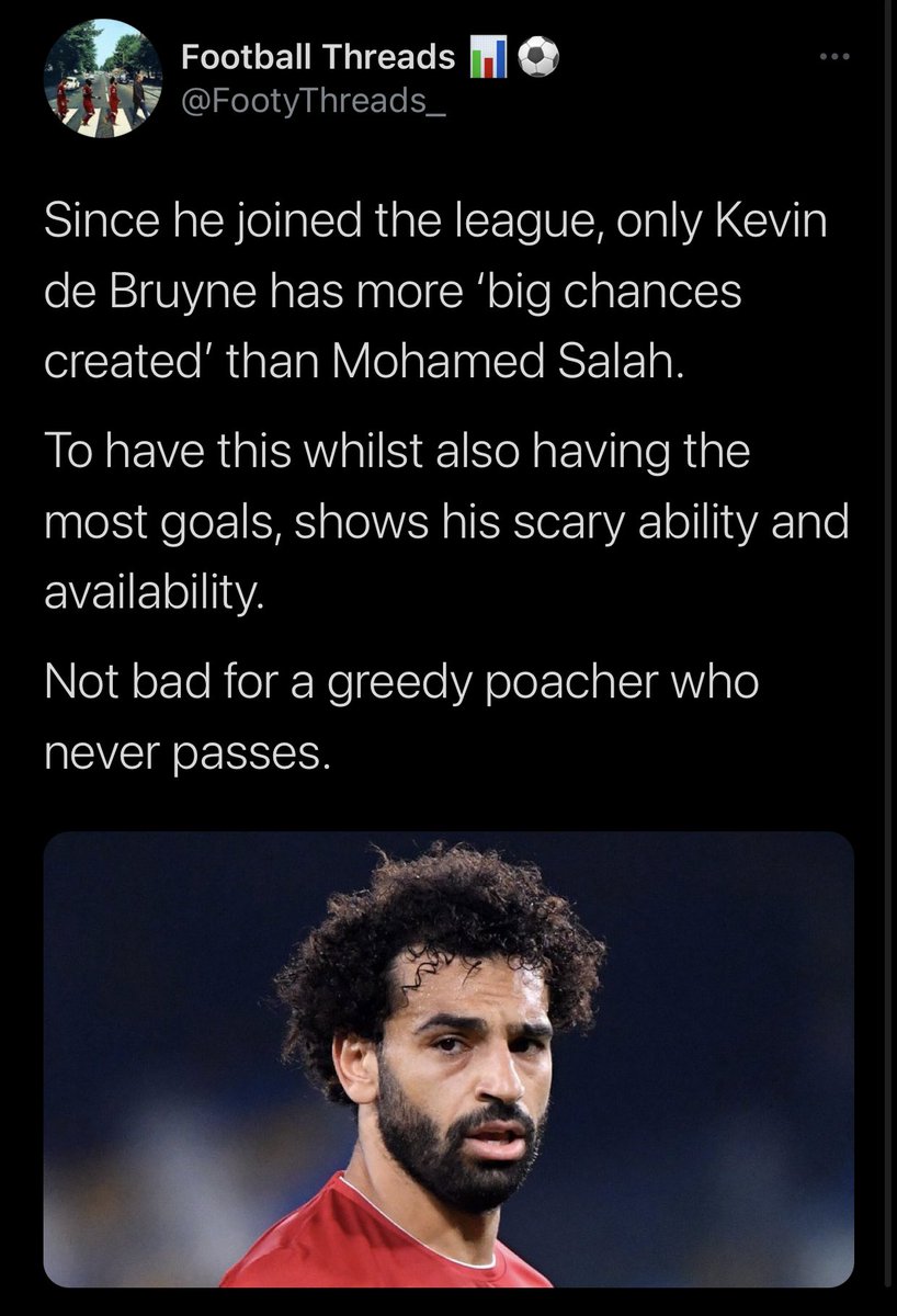 "Only Mo Salah has more..."Thread: