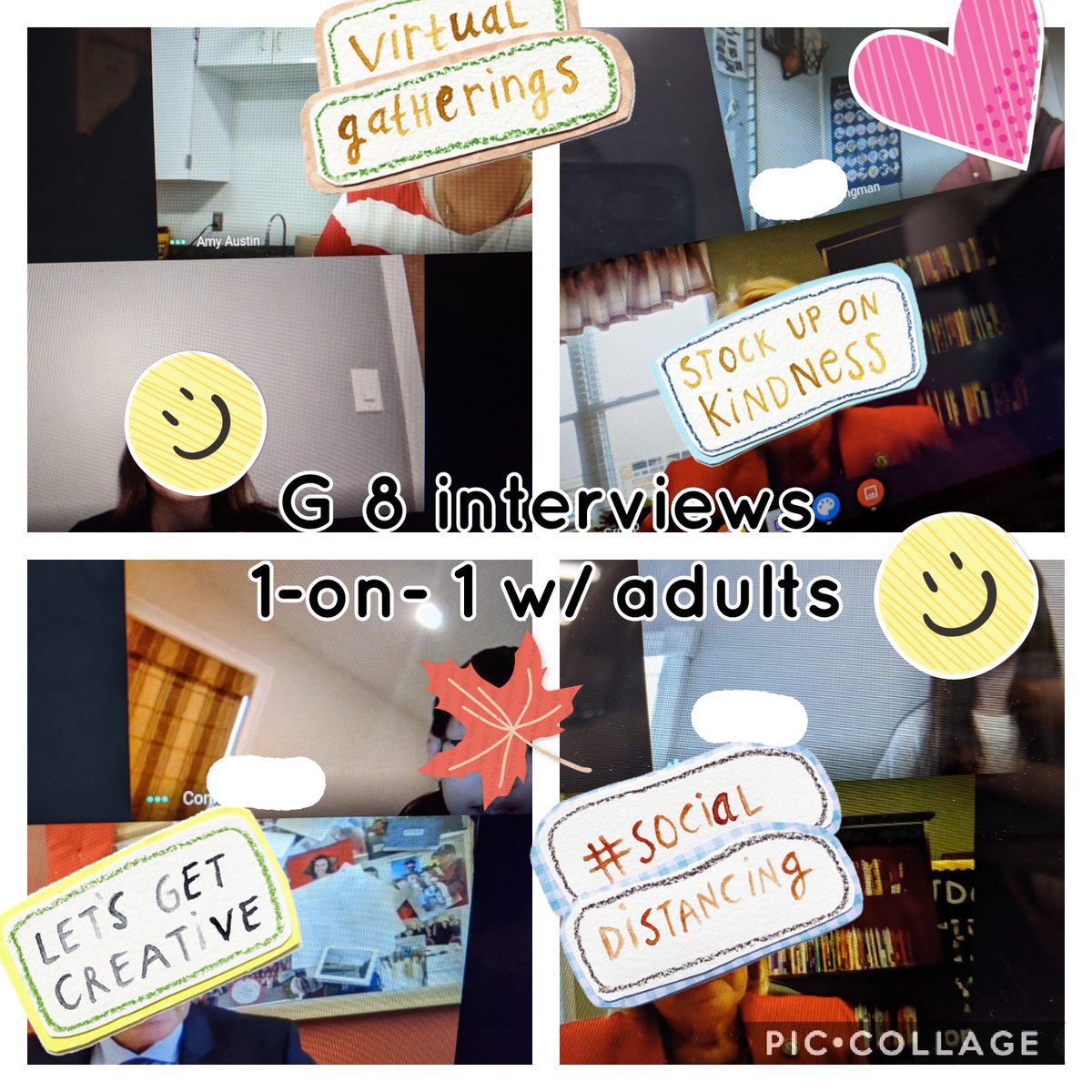 Day 1 of #Gratitudesnaps

I have my eighth graders do 1-on-1 interviews with adults. This year virtual
Its been amazing and #MLmagical 

I love how serious they take it and the interviewers ALWAYS comment they can't believe they are only 13...