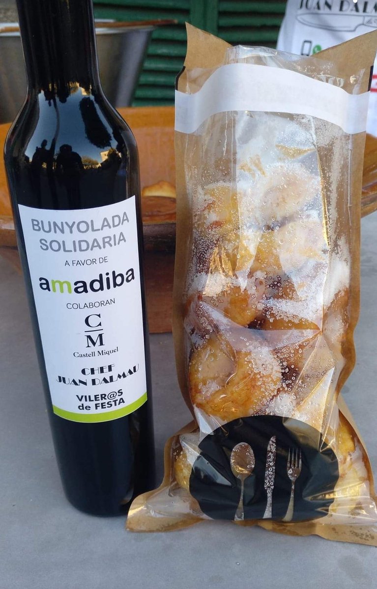 BUNYOLADA SOLIDÀRIA 
Més de 25kg de bunyols venuts! 👏🏻

DONATIUS a favor d’Amadiba: 330,01€ 

També agrair a CAN PARRIC per la seva aportació de farina i llevadura, al bar juniors per les eines i a <a href="/Microvinos/">Microvinos</a> i celler Castell Miquel per la seva aportació de vi dolç! 🍷