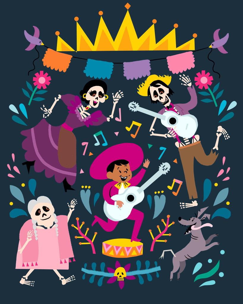 Disney's tweet photo. “Día de los Muertos is the one night of the year our ancestors can come visit us. We've put their photos on the ofrenda so their spirits can cross over.” –Abuelita, Coco https://t.co/ARWpu4UYC8