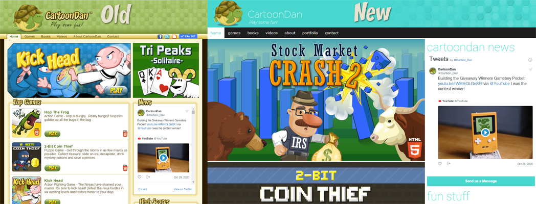 Cartoon_Dan's tweet photo. New look for https://t.co/vLeQRHwKDx https://t.co/SZUhNmrCwA